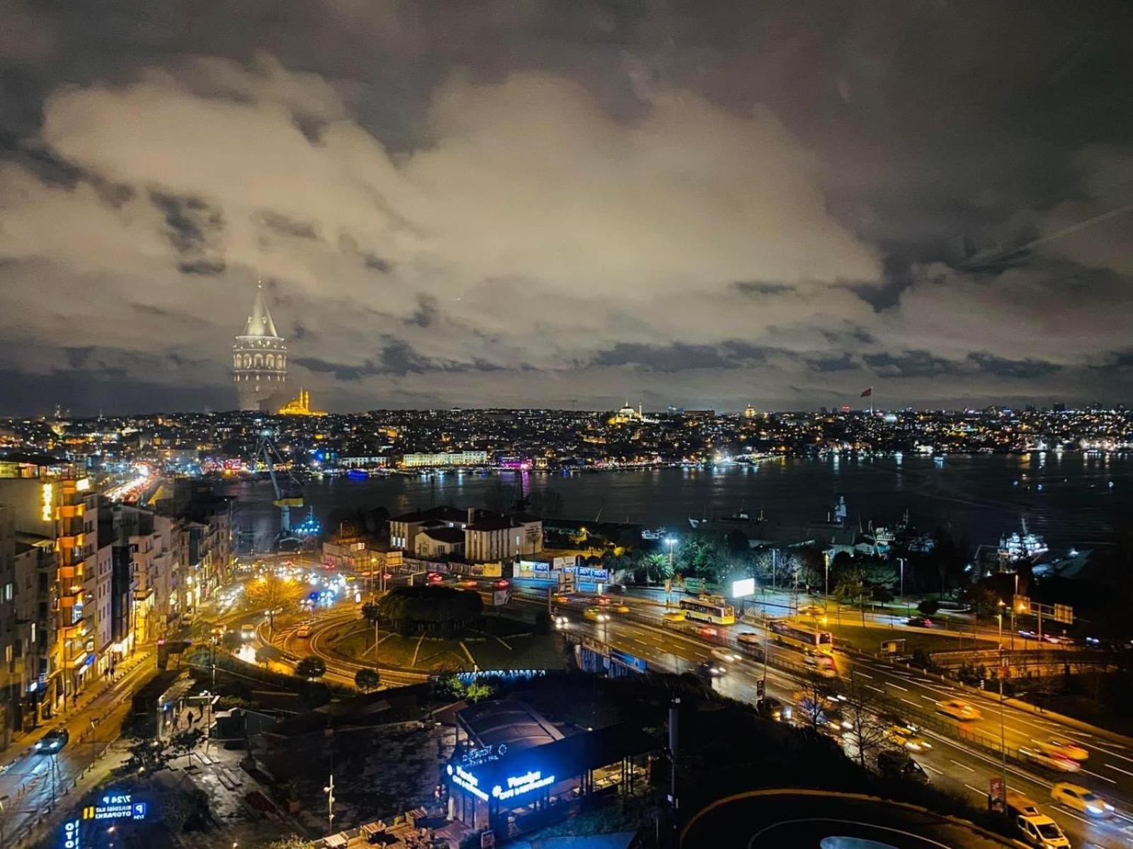 Daru Sultan Hotels Galata Istanbulská provincie Exteriér fotografie View of the city from the 10th floor of the hotel